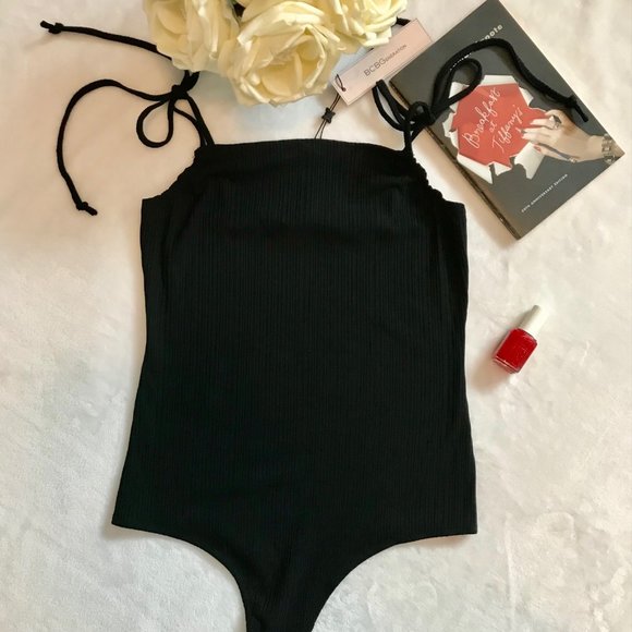 XS BCBGeneration TIE-STRAP THONG BODYSUIT - Picture 2 of 10